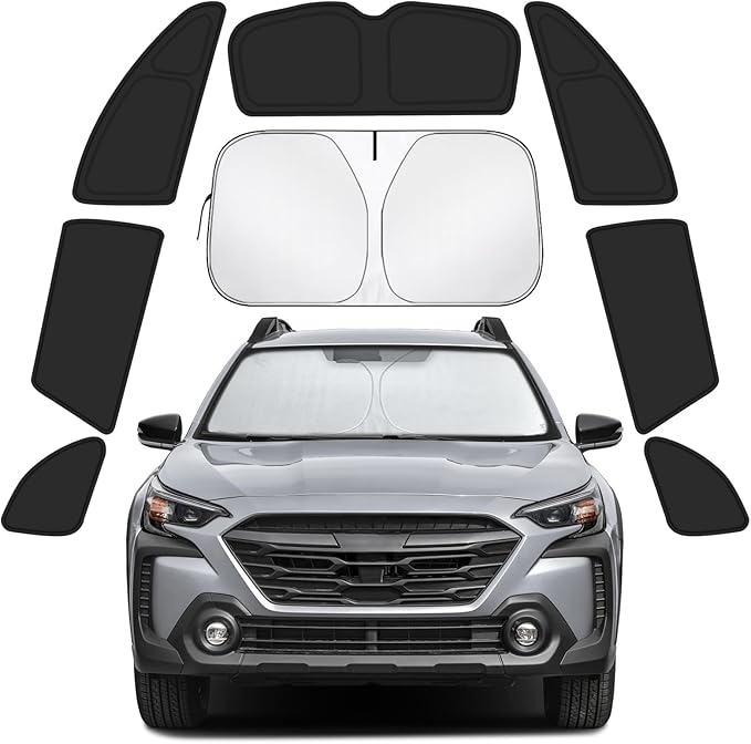 Car Window Shades Intended for Subaru Outback 2020-2025, Privacy Window Covers 8PCS for Side, Rear & Windshield, Car Shield Sunshade for Privacy Protection, Heat Blocking, Camping and Parking