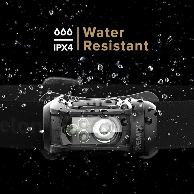 Princeton Tec Remix LED Headlamp (Black, 450 Lumens White and RGB)