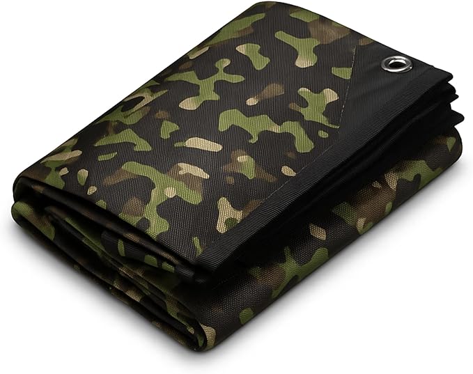 Arcturus XL Survival Tarp - Insulated Reflective Thermal Camping Tarp - 8.5' x 12' (Woodland Camo)