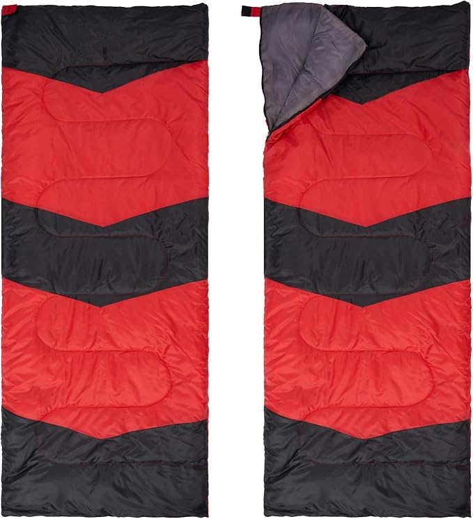 Lightweight Sleeping Bag for Backpacking and Hiking, 190T Polyester, Waterproof Envelope Style, 74.8 x 29.5 in, 2.1 lbs