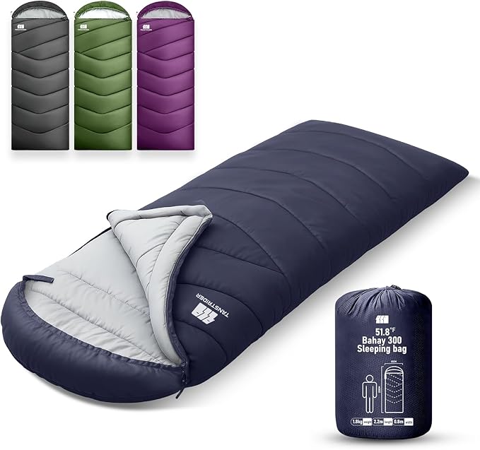 Sleeping Bags for Adults Cold Weather & Warm,Backpacking Camping Sleeping Bag for Tall Girls Boys,Lightweight,Compact,Waterproof Camping Gear for Traveling,Hiking,Hotel,Outdoor & Indoor