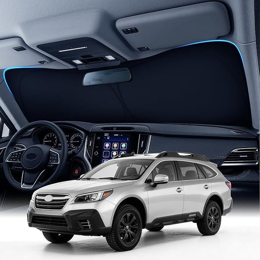 Zanch Custom Windshield Sun Shade for Subaru Outback 2020-2026, 7-Layer UV & Heat Block, 3D Laser Scanned, Interior Protection, Keep Car Cooler, Foldable SUV Accessories