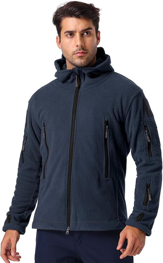 ReFire Gear Men's Warm Military Tactical Sport Fleece Hoodie Jacket