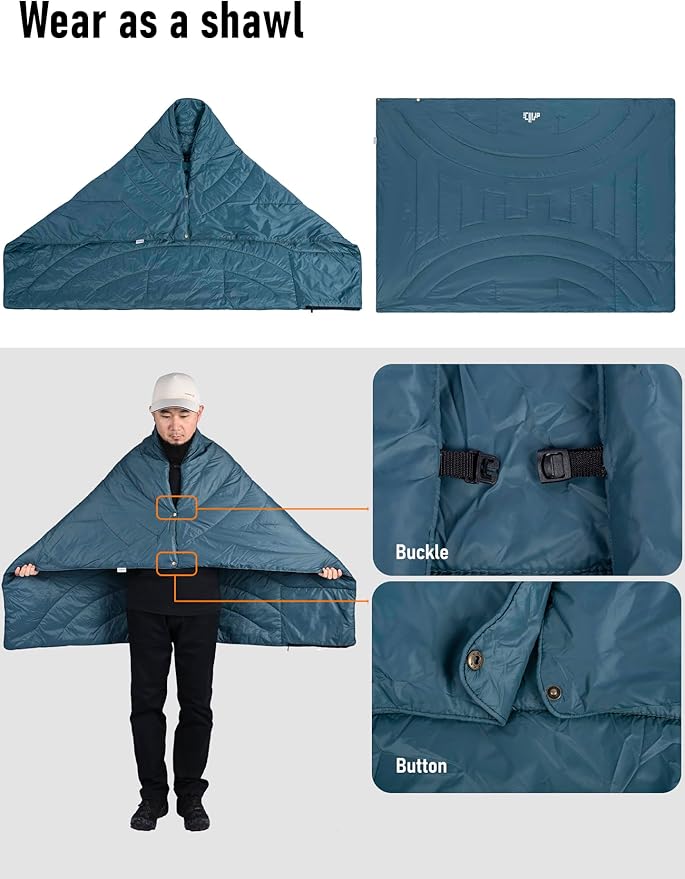 iClimb 3M Thinsulate Insulation Warm Camping Blanket Ultralight Compact