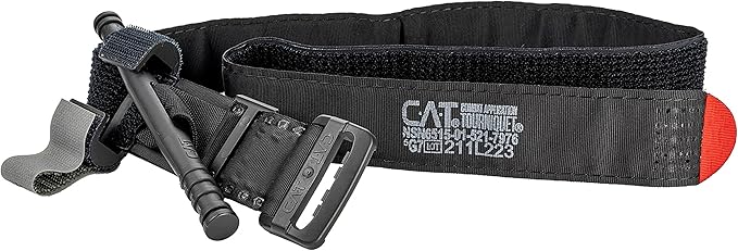 North American Rescue C-A-T Combat Application Tourniquet (Black) NAR Genuine Gen 7 CAT Gray Time-Stamped Military Issued (30-0001)