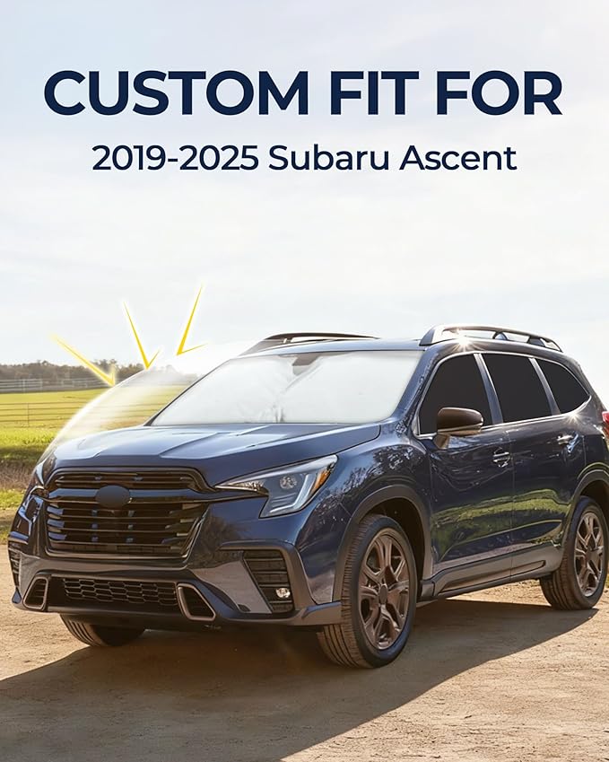for Subaru Ascent/Evoltis 2019-2025 Car Window Shades, 8pcs Privacy Sun Shade Set for Front Windshield Side and Rear Windows, Full Window Covers Keeps Vehicle Cool for Camping Napping