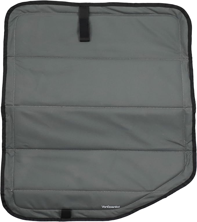 VanEssential Full Plastic Trim Rear Qtr RH (Passenger Side) Window Cover Designed for Ford Transit Medium/High Roof 148 Long (Not Extended) Length Van Year 2015 to Current - Charcoal Gray