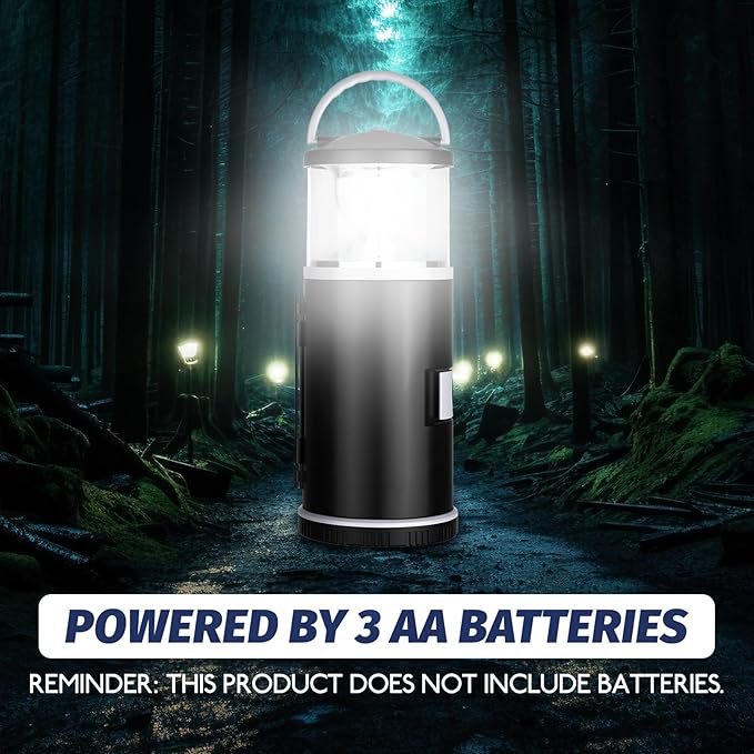 4 Pack Hunting and Fishing Gifts for Men/dad, LED Camping Lantern with 15pcs Multi Tool Kit Portable Emergency Lantern with Screwdriver for Outdoors Father's Day Birthday Present for Dad