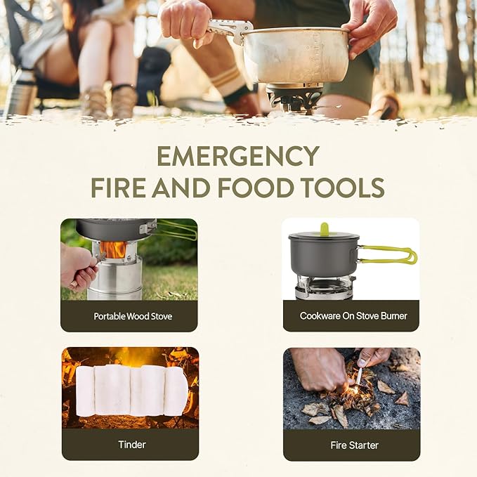 TacPreps 72-Hour Survival Kit | Emergency Bug Out Bag with First Aid, Water Filter, Food, Tools | 45L Tactical Backpack for Camping, Hiking, Outdoor Emergency Preparedness