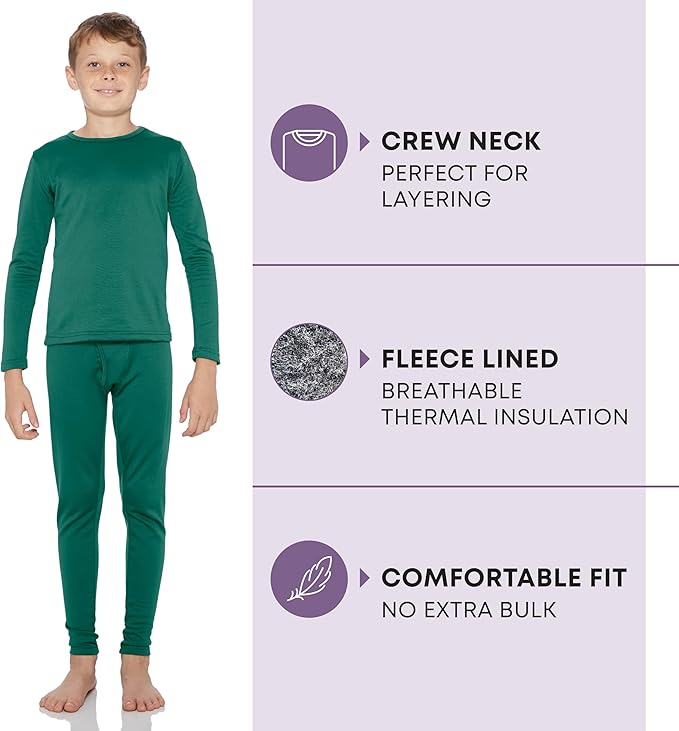 Rocky Thermal Underwear for Kids, Boys Thermals, Long Johns Underwear, Base Layer for Cold Weather/Skiing
