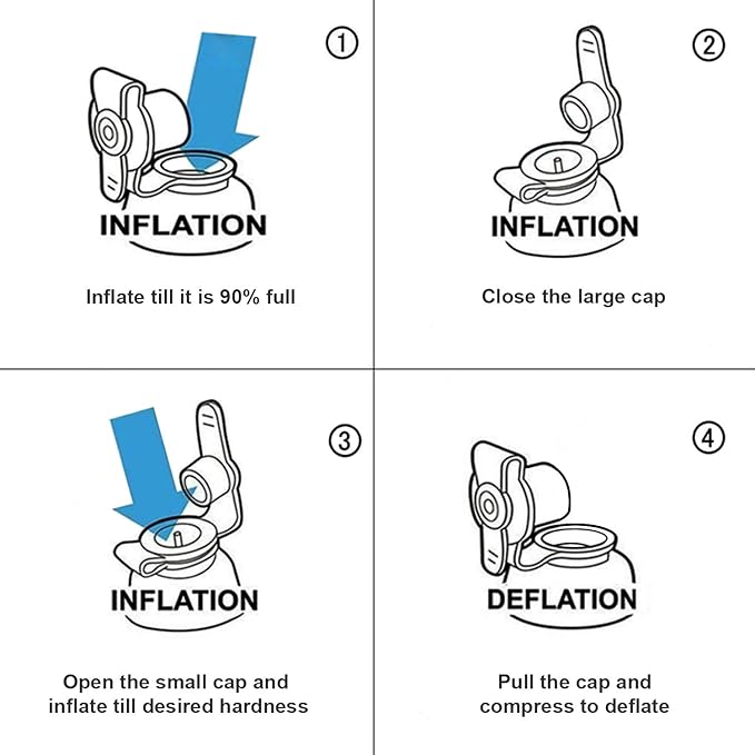 USHMA Inflatable Wedge Pillow, Portable Travel Wedge Pillow, Fast Inflation & Deflation Inflatable Wedge Pillows for Travel, Blow Up Sleeping Back Knee Bed