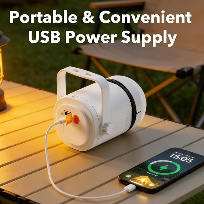 21” Ceiling Fan Light, Battery Operated Gazebo Fan Light with Remote, Portable Rechargeable Ceiling Camping Fan Light for Outside, for Tent Canopy Porch Patio Greenhouse Camping RVs Pergola
