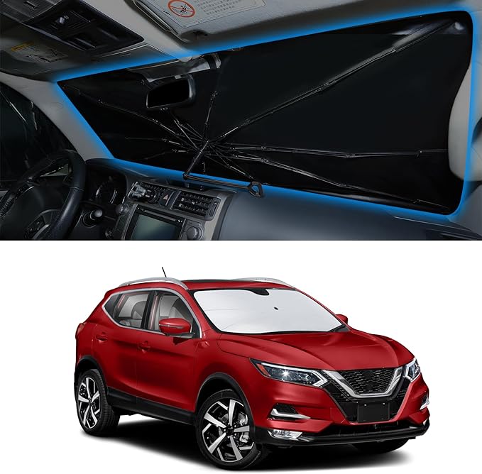 Windshield Sun Shade Umbrella Compatible with 2014-2020 Rogue Accessories (NOT for Rogue Sport & 2021 Rogue 3rd Gen. T33) Sunshade Sun Visor Protector
