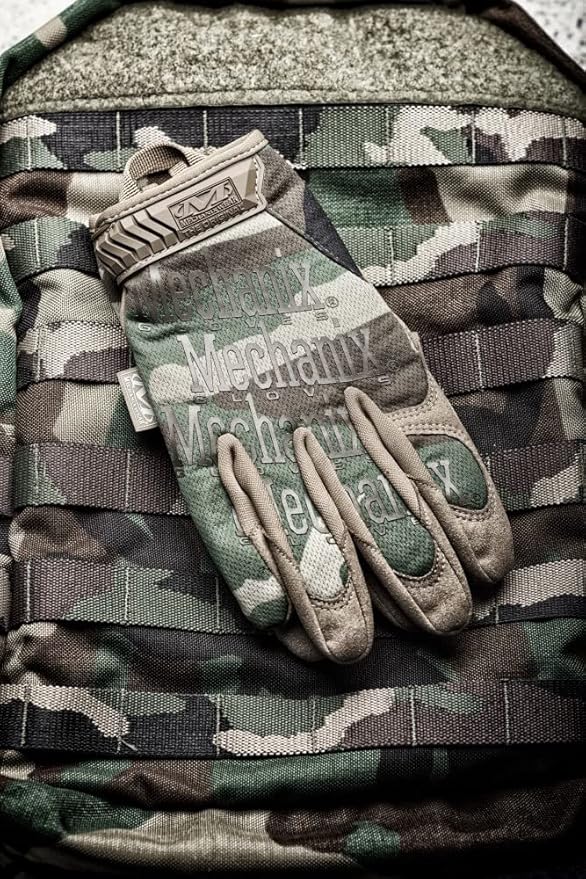 Mechanix Wear - Original Woodland Camo Tactical Gloves (X-Large, Camouflage)