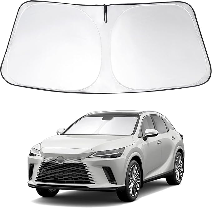 Windshield Sun Shade Custome Fit 2023 2024 2025 2026 Le-xus RX Accessories Keeps Car Interior Cool Front Window Sunshade Sun Blocker