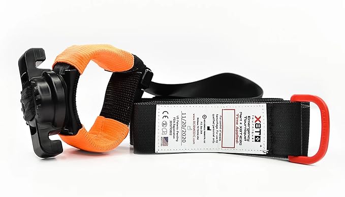 E2G Emergency Tourniquet, Self Securing, Quick Release Buckle (Emergency Orange)