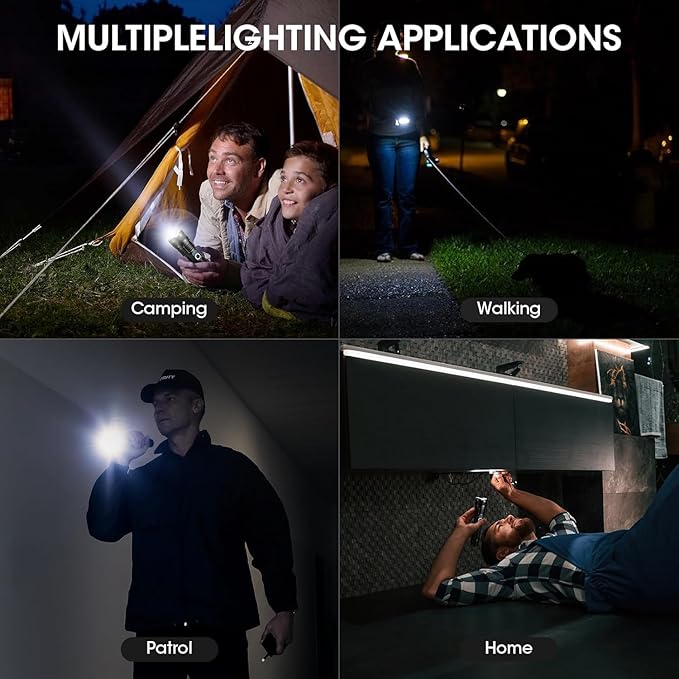Rechargeable 99,000 High Lumens Flashlight - 2Pack Bright LED Flash Light with 5 Modes, Powerful Waterproof Handheld Lintera for Camping Home