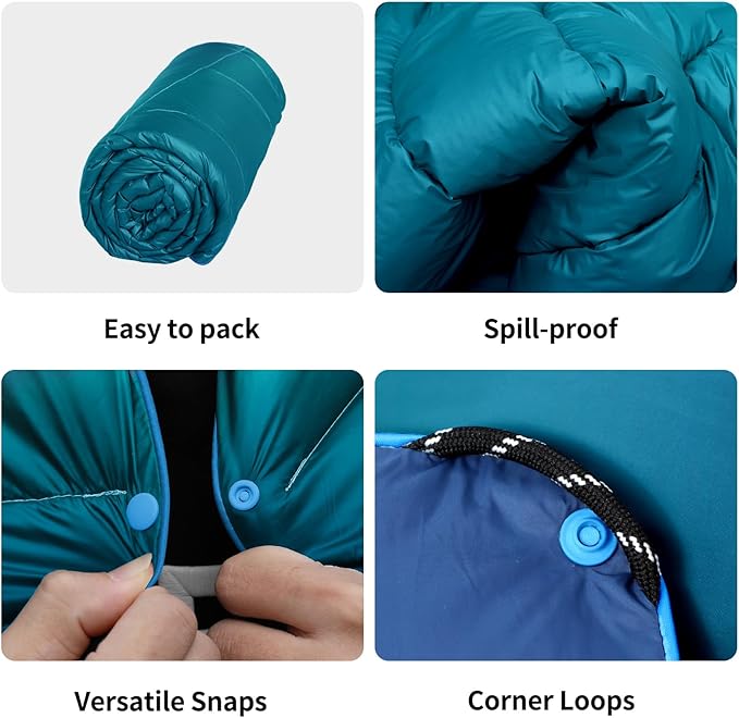 Camping Blanket, Puffy Blanket Lightweight Windproof Water Resistant for Outdoors,Hiking, Backpacking,Beach,Car,Picnic,Stadium