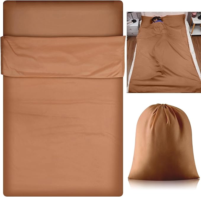 Irenare Self Tan Sleep Sack Reusable Body Self Tanners Lightweight Breathable Tanning Sleeping Sac for Bed Travel Sleeping Bag
