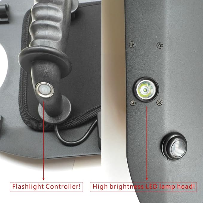 Shindn Aircraft Aluminum Alloy Tactical Shield with Glass Breaker for Outdoor Survival Camping and Self Preservation