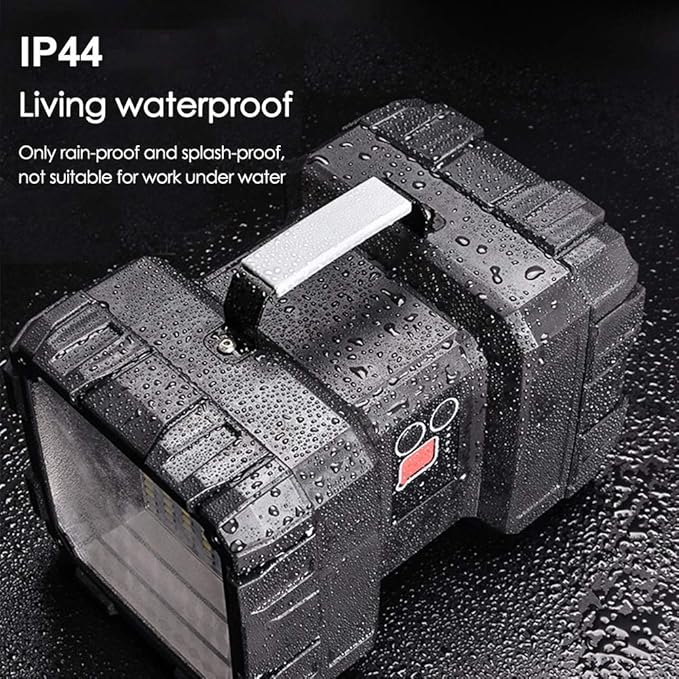 AlpsWolf Rechargeable Flashlight, LED Spotlight Flashlight 15000 Capacity 4000LM 20h Ultra-Long Standby Ultra Bright Flashlight Waterproof with USB Output as a Power Bank for Camping Accessories