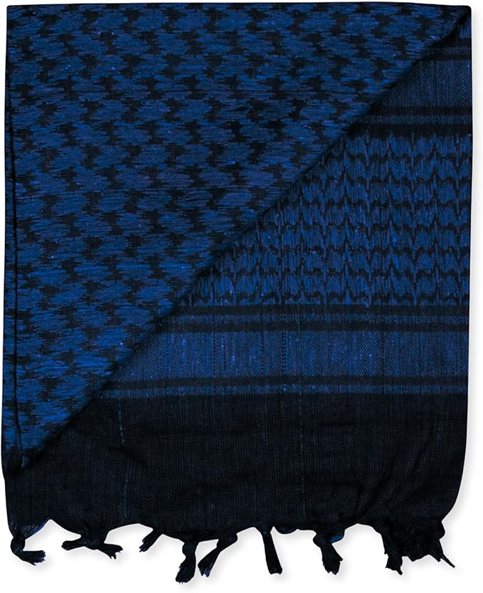 M MCGUIRE GEAR Shemagh Tactical Scarf, Middle Eastern Desert Hood, Bandana, Keffiyeh, Military Style, 100% Cotton, 42" x 42"