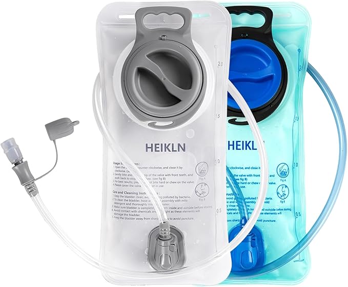 HEIKLN Hydration Bladder 1.5L-2L-2.5L-3L,Leak Proof Water Reservoir, BPA Free Military Water Storage Bladder Bag Hydration Pack Replacement Easy Clean for Bicycling Hiking Camping Hunting Running