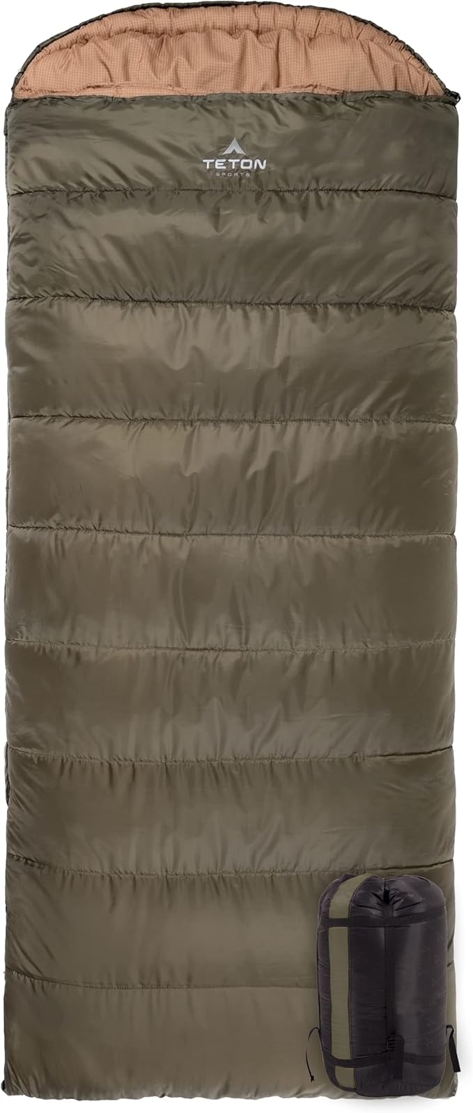 Teton Celsius XL, 25F, 20F, 0F Degree Sleeping Bags, All Weather Warm Sleeping Bag for Adults and Kids, Camping Season, Compression Sack Included
