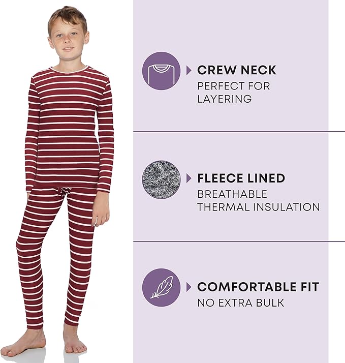 Rocky Thermal Underwear for Kids, Boys Thermals, Long Johns Underwear, Base Layer for Cold Weather/Skiing