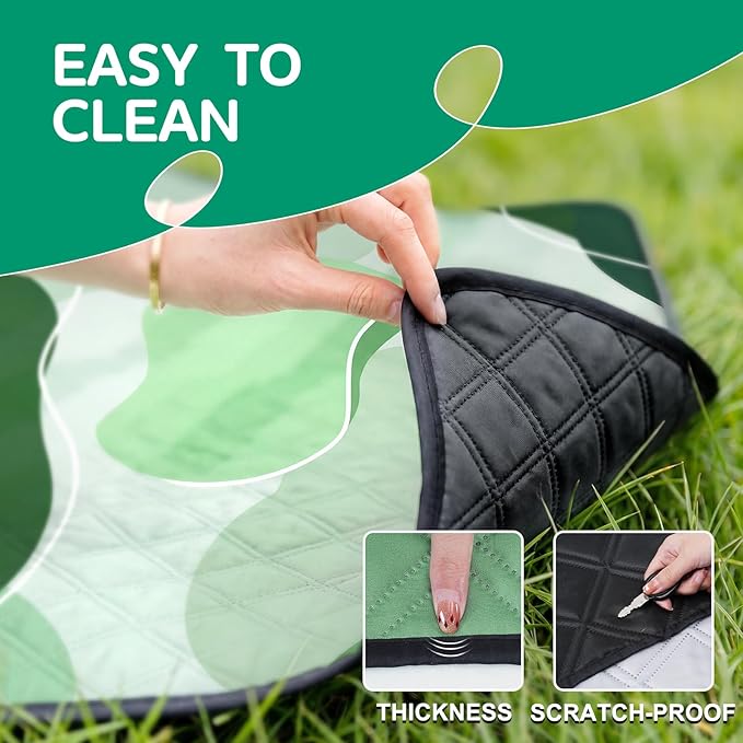 Waterproof Picnic Blanket Beach Outdoor Camping Mat Extra Large Foldable Cute Big Travel Essential Accessories Gift Park Patio Lawn Garden Grass Ground Play Music Festival Concert Must Have
