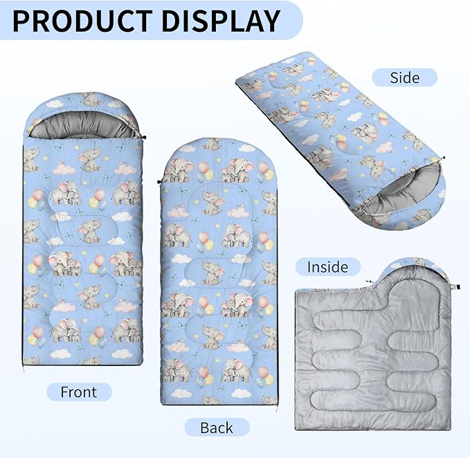 Camping Sleeping Bags, Lightweight Waterproof Sleeping Bag and Compact with Compression Sack for Outdoor