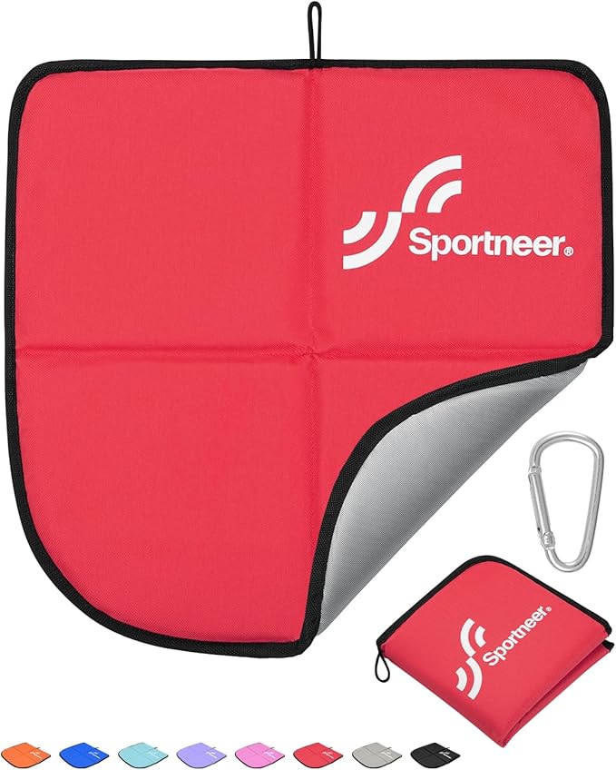 Sportneer Sitting Pad, Lightweight Waterproof Folding Seat Pad for Backpacking, 15.75'' x 15.75'' Portable Camping Seat Mat for Hiking, Picnics & Outdoor Use
