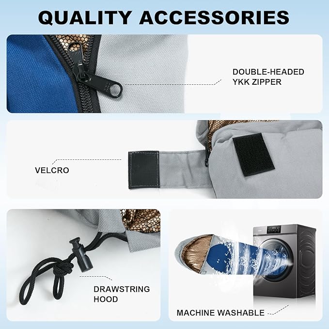 Sleeping Bag for Adults All Season 0 Degree,Cotton Canvas with YKK Zipper Compact Backpacking Mummy Camping Sleeping Bag