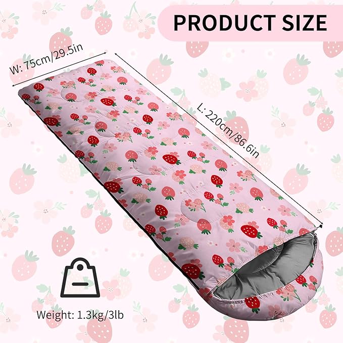 Camping Sleeping Bags, Lightweight Waterproof Sleeping Bag and Compact with Compression Sack for Outdoor