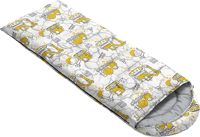 QOOMO Axolotl Cute Camping Sleeping Bags,3 Season Warm & Cool Weather,Lightweight,Waterproof Sleeping Bags for Adults & Kids,Traveling,and Outdoors