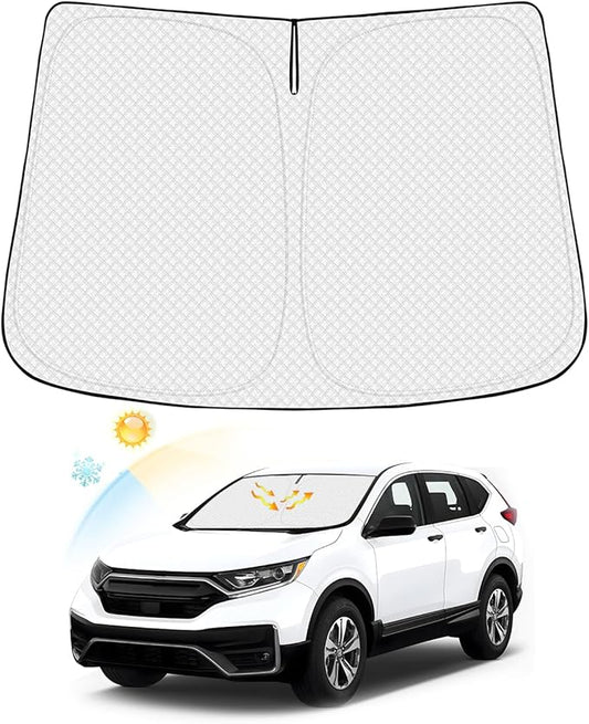 Canvcle Windshield Sun Shade for Honda CR-V 2017-2022 CRV Accessories Thicken 6-Layer Foldable Front Window Sunshade Cover Sun Visor Protector Block UV Rays Keep Vehicle Cool