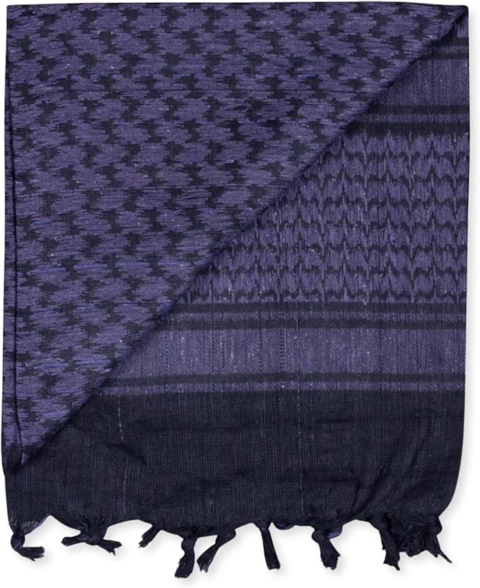M MCGUIRE GEAR Shemagh Tactical Scarf, Middle Eastern Desert Hood, Bandana, Keffiyeh, Military Style, 100% Cotton, 42" x 42"