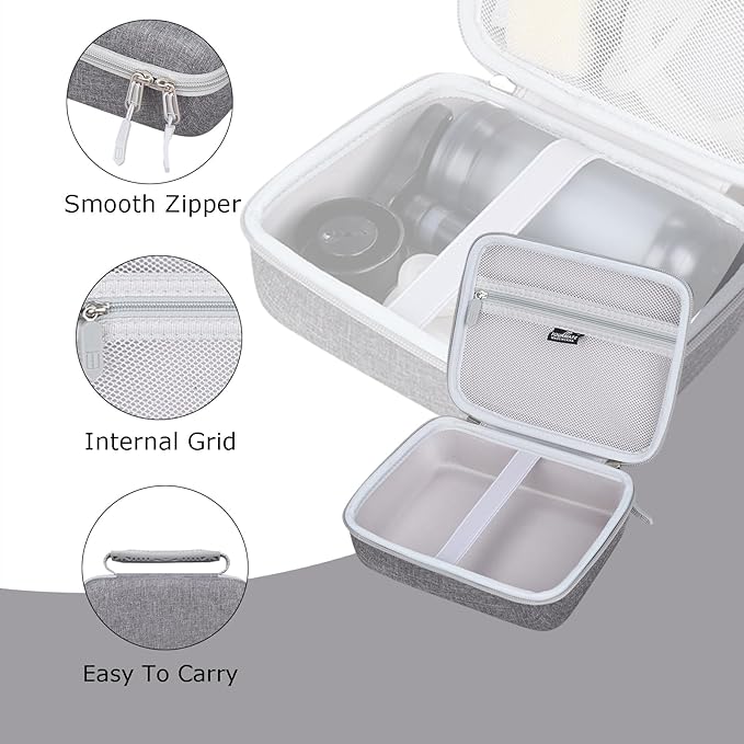 Tourmate Hard Storage Case for Katadyn Hiker Pro Hand Pump Water Filter, Protective Carrying for Drinking Straw, Squeeze Pouch and Other Accessories（Only Box）