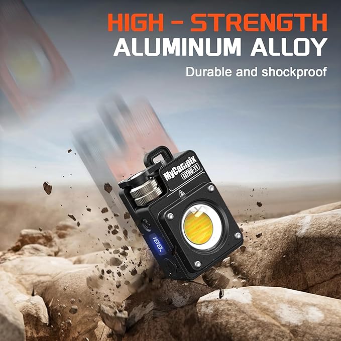 Portable Camping Light, 3500LM Adjustable LED Camping Lantern Rechargeable with 2.5-15H Runtime&Screen, Alloy Waterproof Flashlight for Power Outages, Emergency, Hurricane(Black)