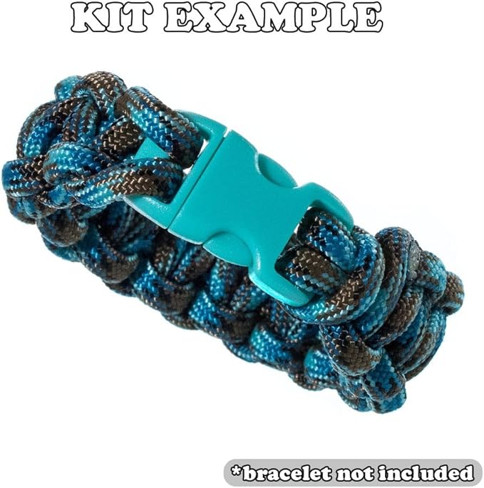 Paracord Planet 550lb Type III Paracord Combo Crafting Kits with Buckles