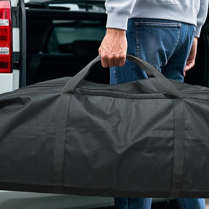 Hammock Storage Bag Heavy Duty Waterproof, 63”x10.2”x10.2” Portable Hammock Cover with Zippers, Hammock Chair Stand Carrying Bag, Black