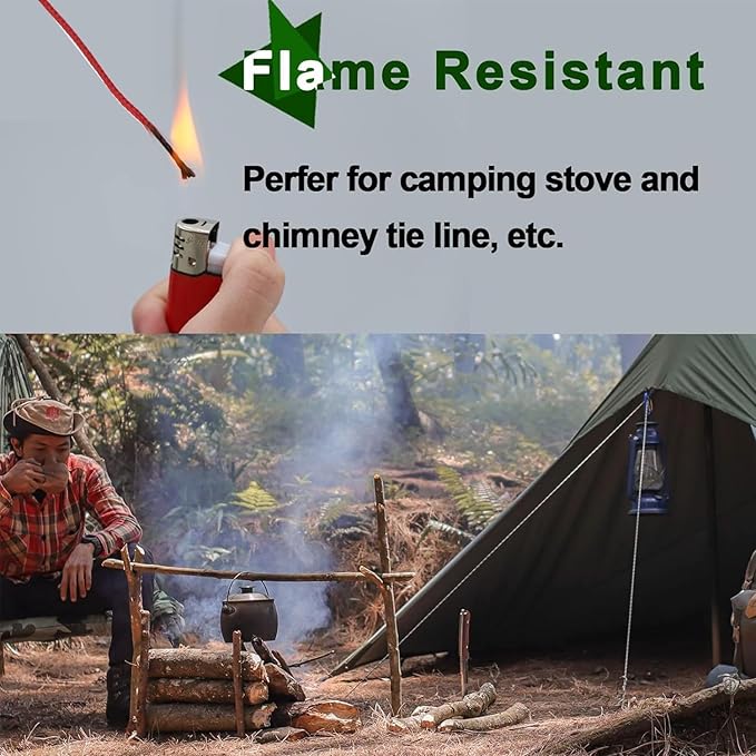 9KM DWLIFE Red Kevlar Cord – Ultra-Strong, Lightweight & Abrasion-Proof Survival Rope for Camping, Tactical Gear, Hammock Ridgeline, Trip Wire