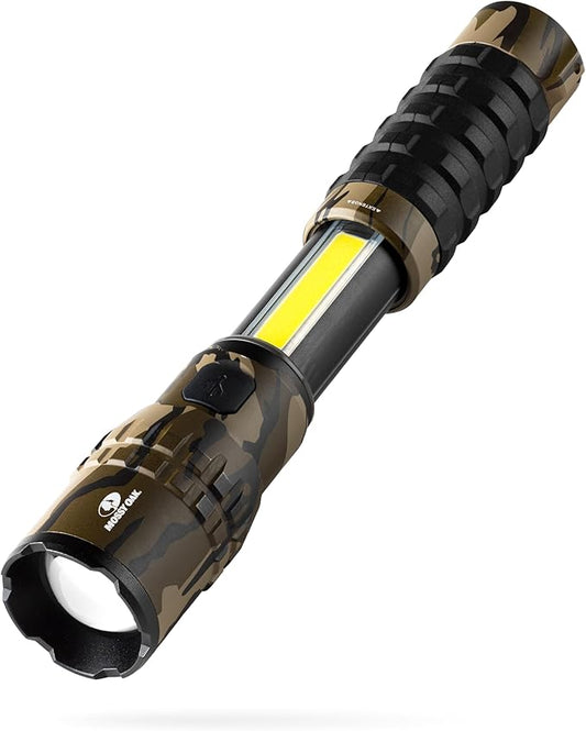 NEBO SLYDE KING Flashlight | High Lumens, Rechargeable COB Work Light & LED Flashlight, Waterproof, Magnetic Base, Great for Camping & Hunting, Includes Charging Cable