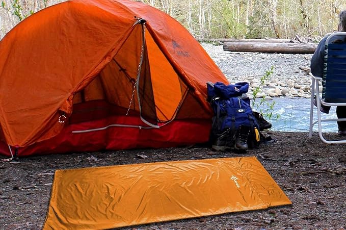 Sleeping Bag Liner Travel Sheet with Full-Length Zipper, Lightweight Silk-Like Polyester Camping Liner with Pillow Pocket, Compact Sleeping Bag Insert for Travel, Backpacking & Hostels