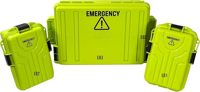 MTM Emergency Box Storage Case for Emergency Kits, First Aid, Survival Gear, Tools & Home Supplies, Emergency Essentials, Water Resistant O-Ring, Lockable & Durable, Made in USA