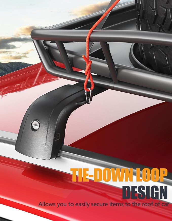KINGGERI 300lbs Roof Rack Cross Bars Compatible with Kia NIRO 2023 2024 2025 2026 with Flush Side Rails, Lockable Heavy Duty Aluminum Roof Rails Crossbars Rooftop Cargo Carrier Luggage Black