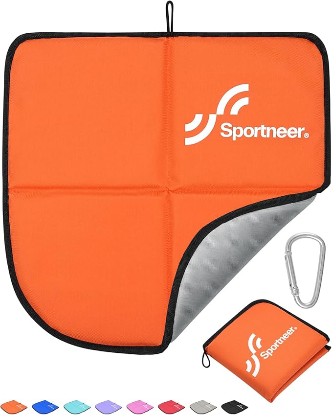 Sportneer Sitting Pad, Lightweight Waterproof Folding Seat Pad for Backpacking, 15.75'' x 15.75'' Portable Camping Seat Mat for Hiking, Picnics & Outdoor Use