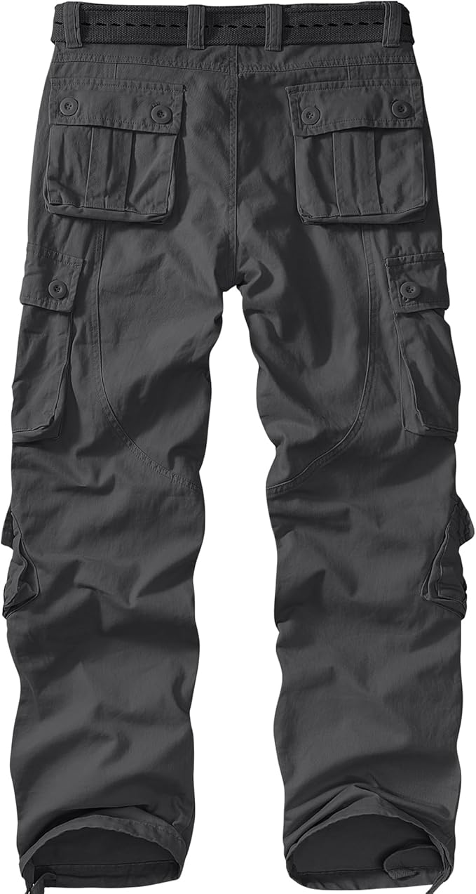 Men's BDU Casual Military Pants, Tactical Wild Army Combat ACU Rip Stop Camo Cargo Work Pants Trousers with 8 Pockets