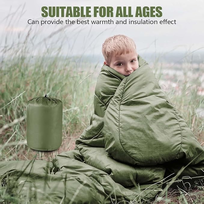 OBTANIM Sleeping Bags Portable Waterproof Camping Sleeping Bag for Adults Kids 4 Seasons Cold Weather or Warm Backpacking Hiking Travel Indoor Outdoor Use