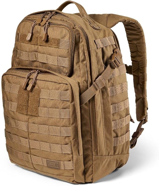 5.11 Tactical Backpack, RUSH 24 2.0 Military Survival Molle Back Pack with Laptop Compartment, 37L, Style 56563ABR/56564ABR